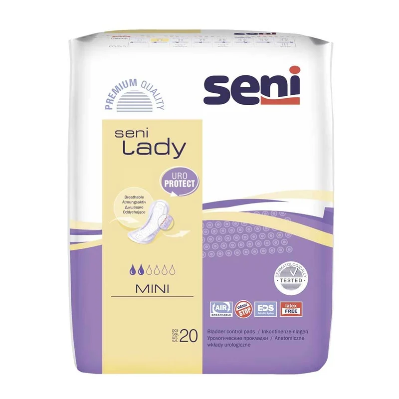 Seni Lady Inkontinenzeinlagen, atmungsaktiv, diskret, 8 Größen