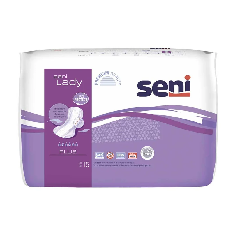 Seni Lady Inkontinenzeinlagen, atmungsaktiv, diskret, 8 Größen