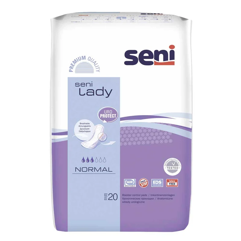 Seni Lady Inkontinenzeinlagen, atmungsaktiv, diskret, 8 Größen