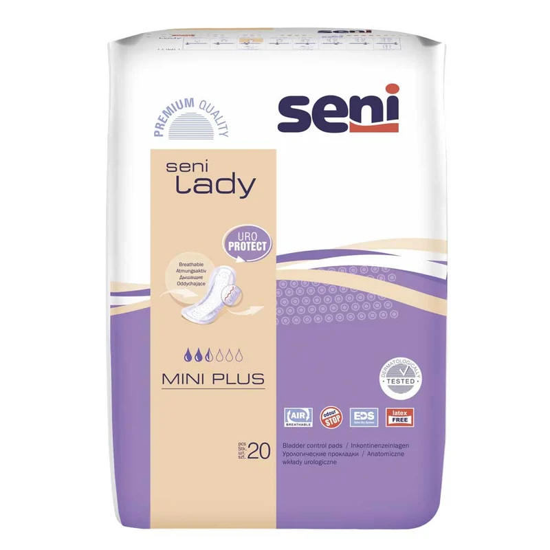 Seni Lady Inkontinenzeinlagen, atmungsaktiv, diskret, 8 Größen