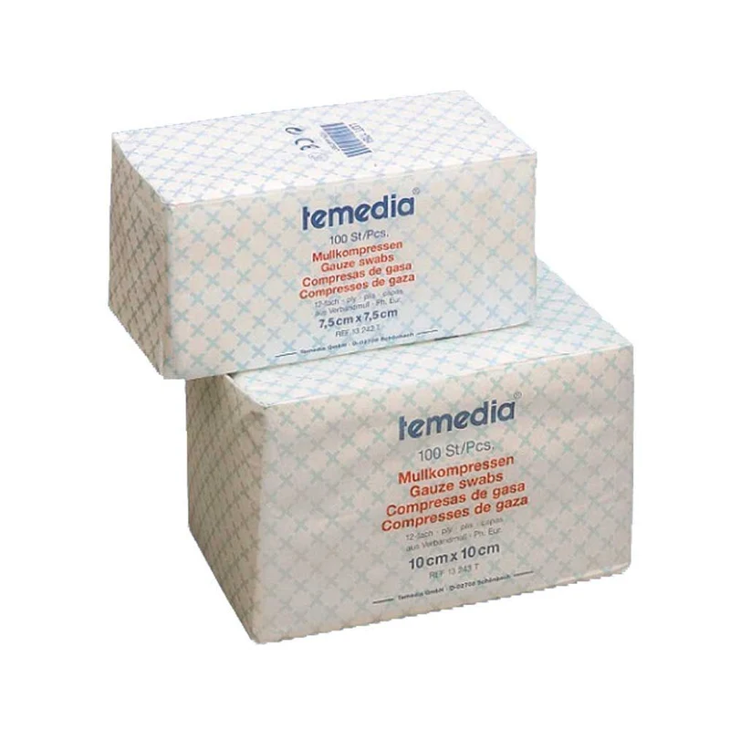 Holthaus Medical Temedia Mullkompresse unsteril, 12-fach