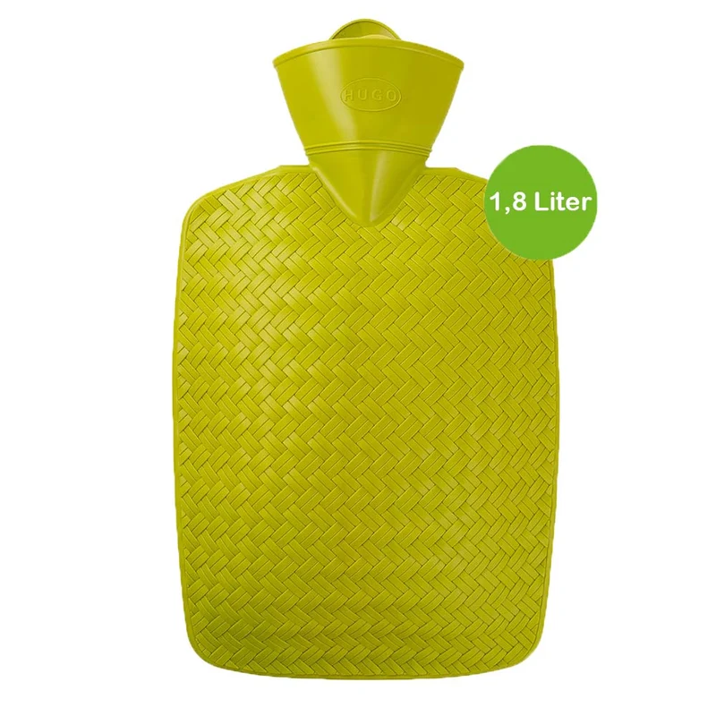 Hugo Frosch Klassik Wärmflasche 1,8 L, Geflecht-Optik, versch. Farben