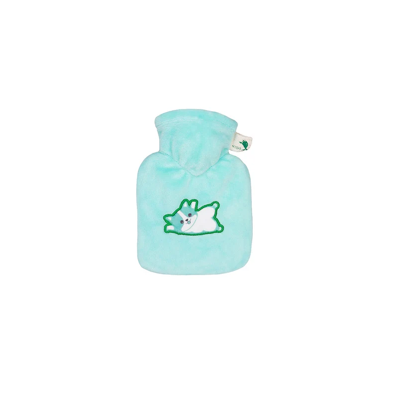 Hugo Frosch Mini Wärmflasche 0,2 L, Veloursbezug, versch. Muster