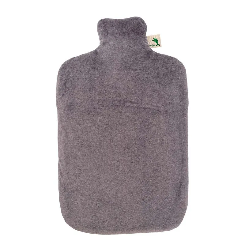 Hugo Frosch Öko Wärmflasche 2,0 L, Nickibezug, versch. Farben