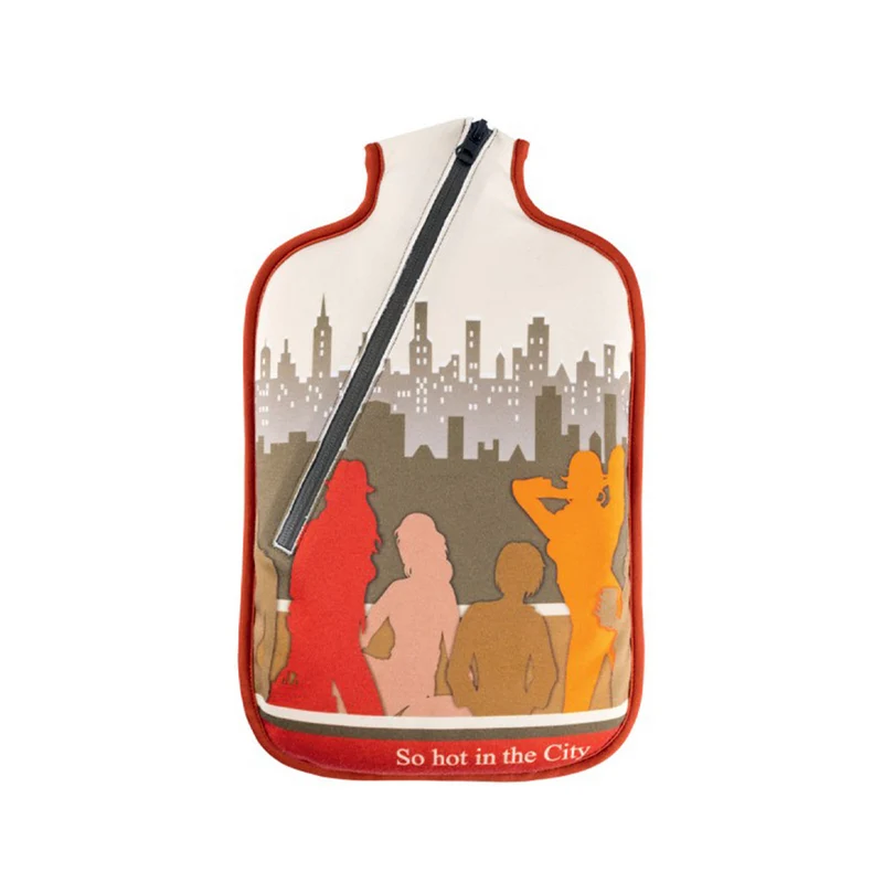 Hugo Frosch Öko Wärmflasche 2,0 L, Softshell, versch. Muster