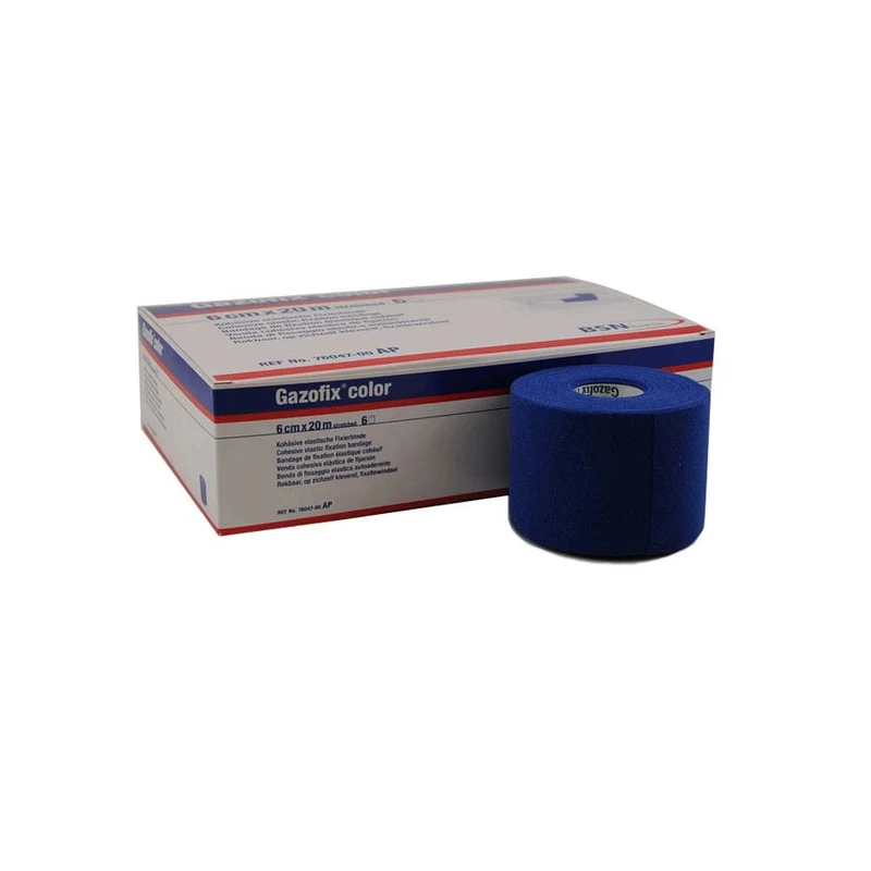 Gazofix color Fixierbinde von BSN, kohäsiv, elastisch 20mx6cm, 1 Rolle