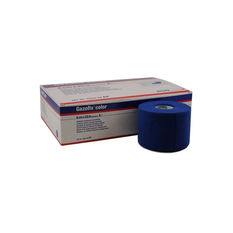 Gazofix color Fixierbinde von BSN, kohäsiv, elastisch 20mx6cm, 1 Rolle