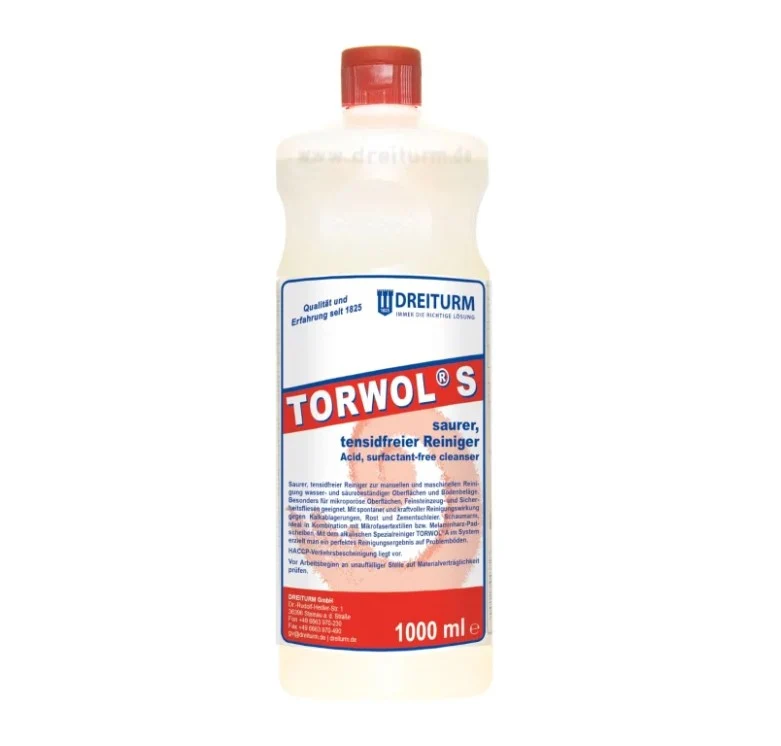 Dreiturm Torwol S - saurer, tensidfreier Reiniger - 1 Liter Flasche