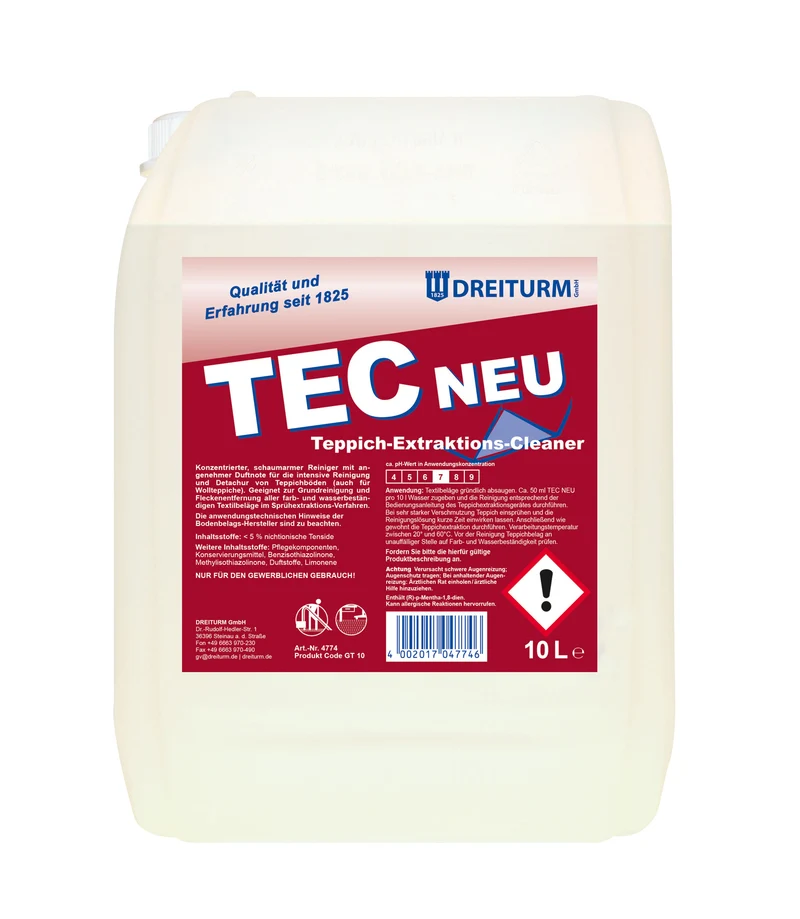 Dreiturm TEC Neu Teppichreiniger - 10 Liter Kanister