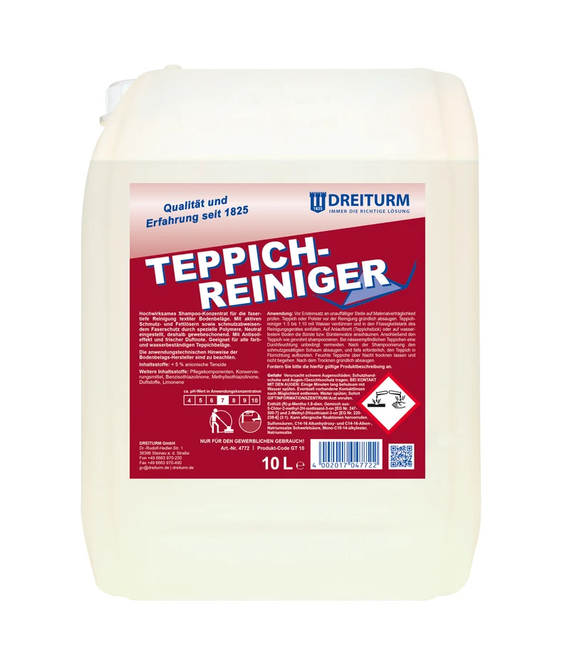 Dreiturm Teppichreiniger - 10 Liter Kanister