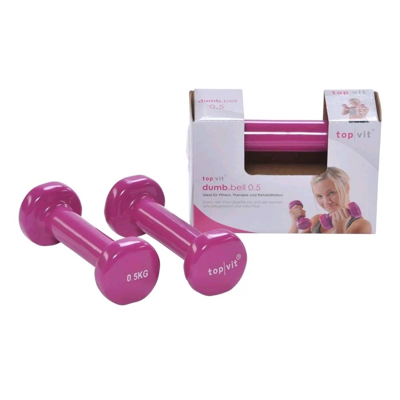 Pader Hantel top/vit® dumb.bell, mit Vinylüberzug, alle Gewichte, 2 St