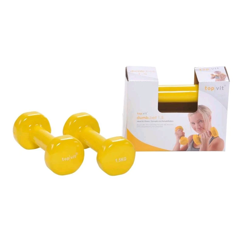 Pader Hantel top/vit® dumb.bell, mit Vinylüberzug, alle Gewichte, 2 St