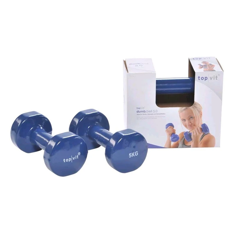 Pader Hantel top/vit® dumb.bell, mit Vinylüberzug, alle Gewichte, 2 St