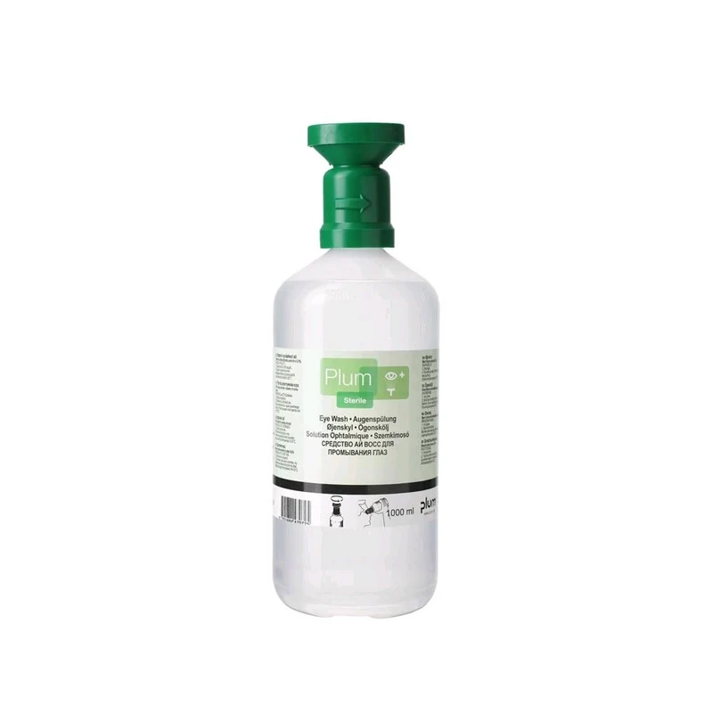 Plum Augenspülflasche mit Augenspüllösung, Einfach o. Duo, 200ml - 1L