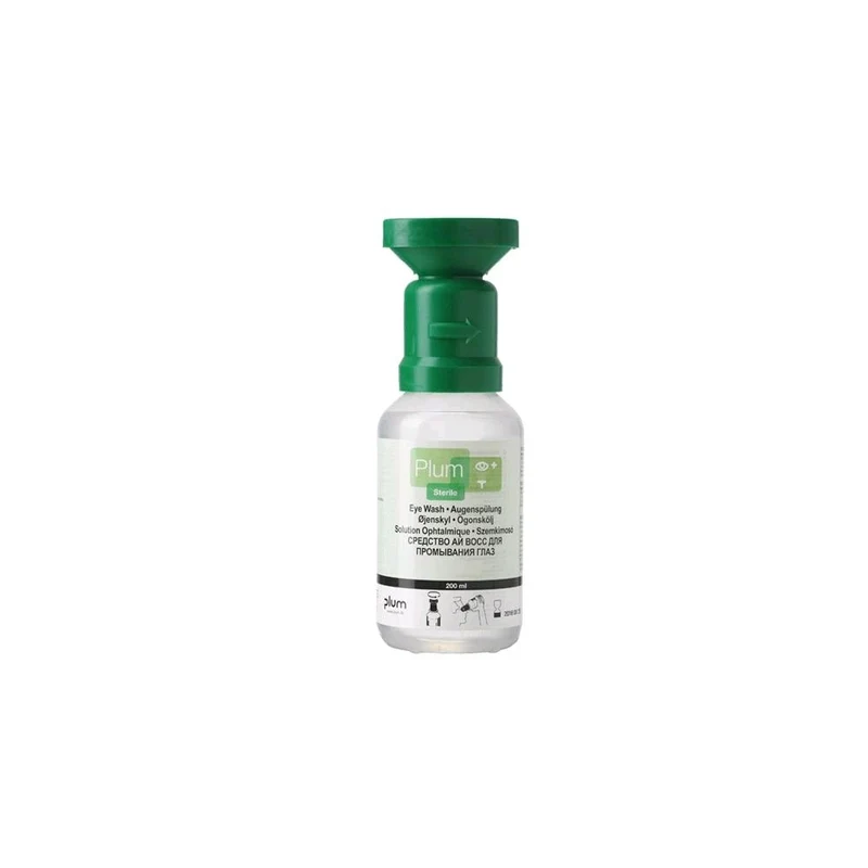 Plum Augenspülflasche mit Augenspüllösung, Einfach o. Duo, 200ml - 1L