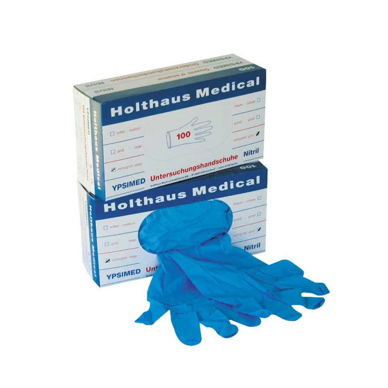 Holthaus Medical Nitrilhandschuhe, puderfrei, M-XL, 100 Stück