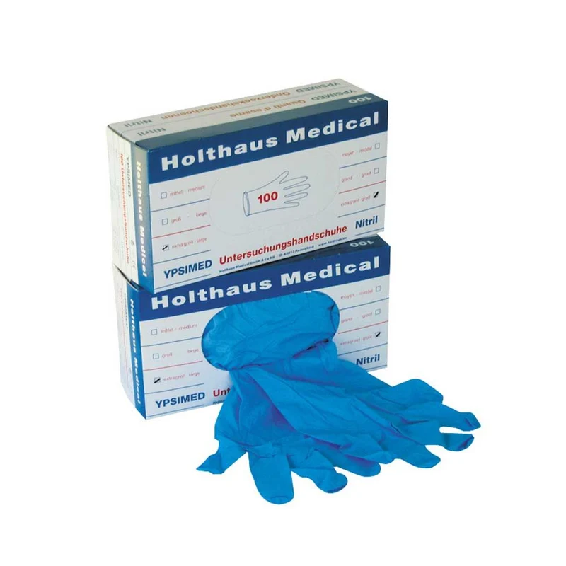 Holthaus Medical Nitrilhandschuhe, puderfrei, M-XL, 100 Stück