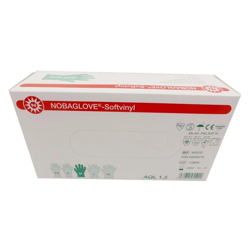 Noba NOBAGLOVE®-Softvinyl Einmal-Handschuhe, XS-XL, 100St