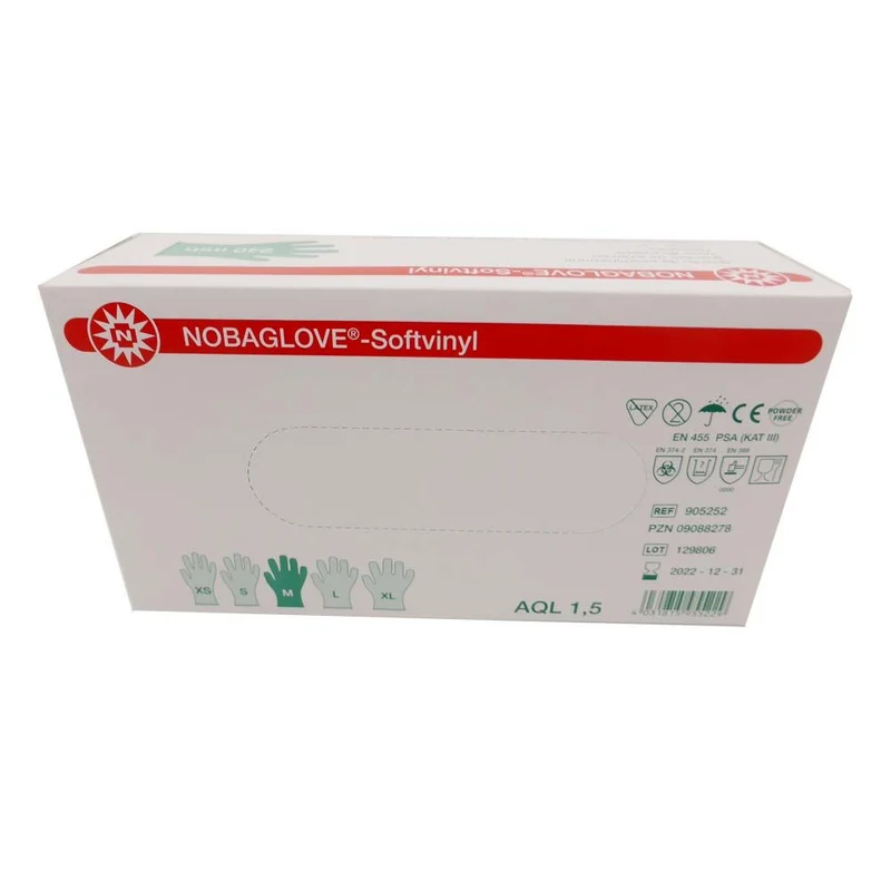 Noba NOBAGLOVE®-Softvinyl Einmal-Handschuhe, XS-XL, 100St