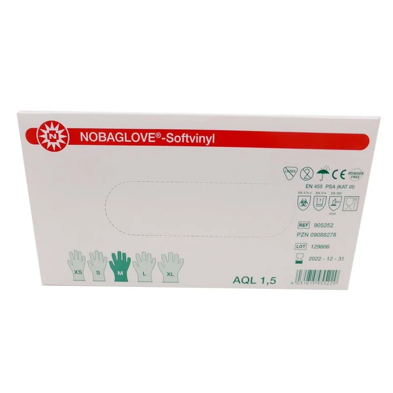 Noba NOBAGLOVE®-Softvinyl Einmal-Handschuhe, XS-XL, 100St