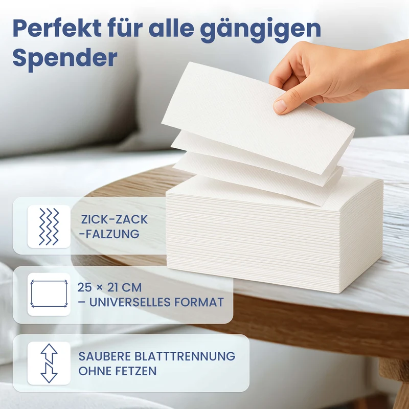 Papierhandtuch - 2 lagig, 4.000 Stück