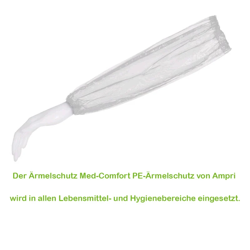MED COMFORT PE-Ärmelschoner light weiß von Ampri, 40 cm, 100 Stück