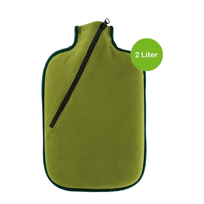 Hugo Frosch Öko Wärmflasche 2,0 L, Softshell, Bambus