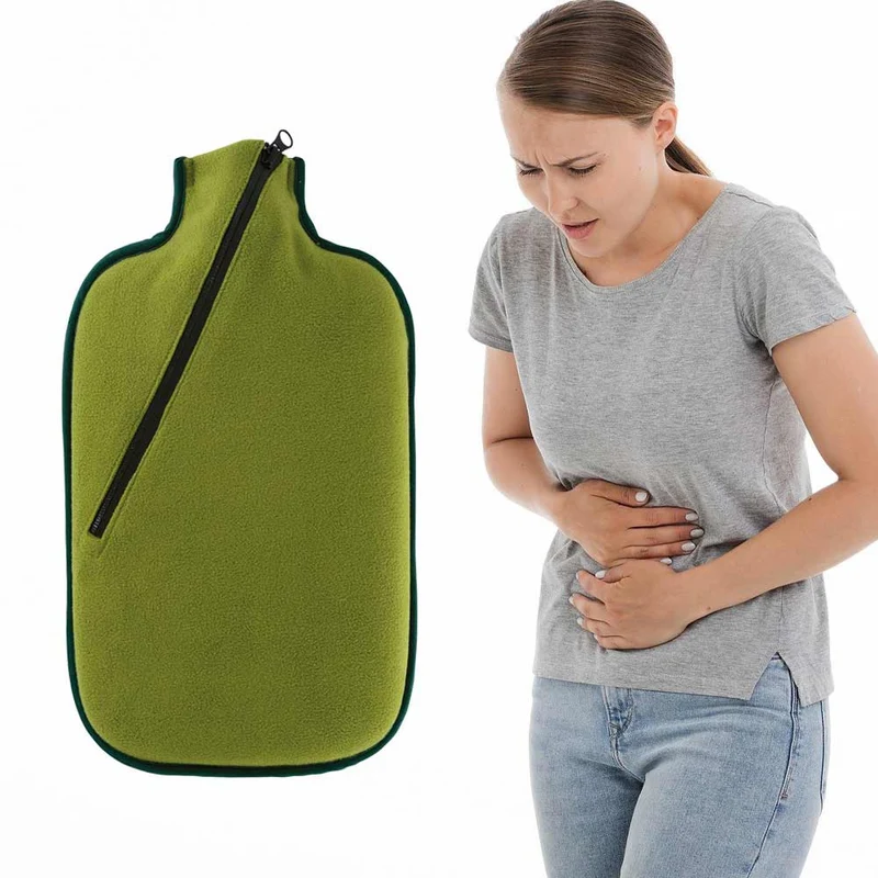 Hugo Frosch Öko Wärmflasche 2,0 L, Softshell, Bambus