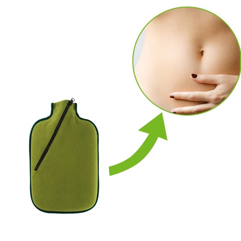 Hugo Frosch Öko Wärmflasche 2,0 L, Softshell, Bambus