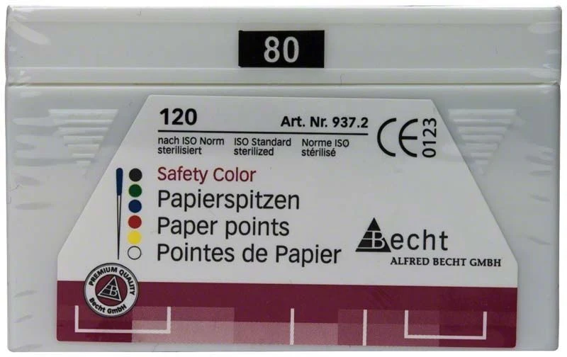 Papierspitzen safety color Gr. 080 schwarz 120er