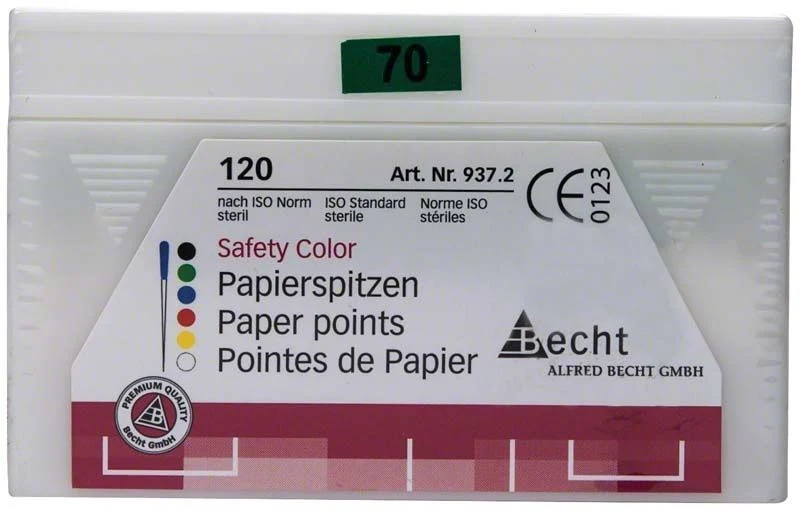 Papierspitzen safety color Gr. 070 grün 120er