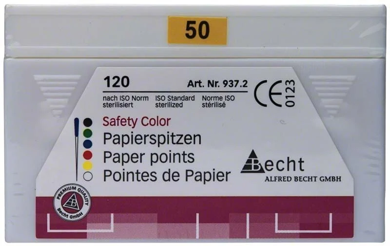 Papierspitzen safety color Gr. 050 gelb 120er