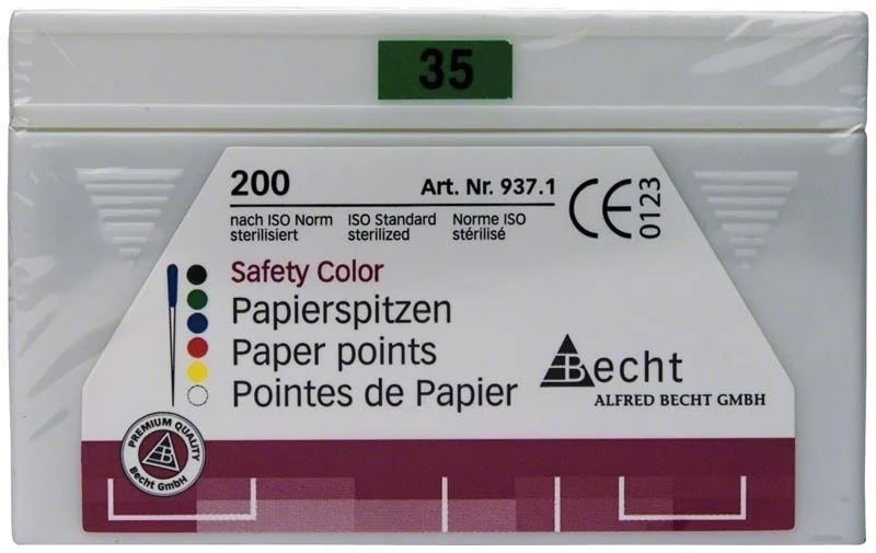 Papierspitzen safety color Gr. 035 grün 200er