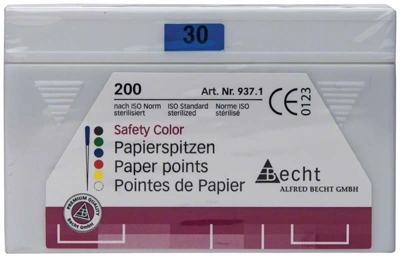 Papierspitzen safety color Gr. 030 blau 200er