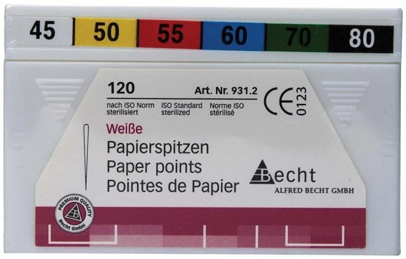 Weiße Papierspitzen sortiert - Gr. 45 - 80 , 120er