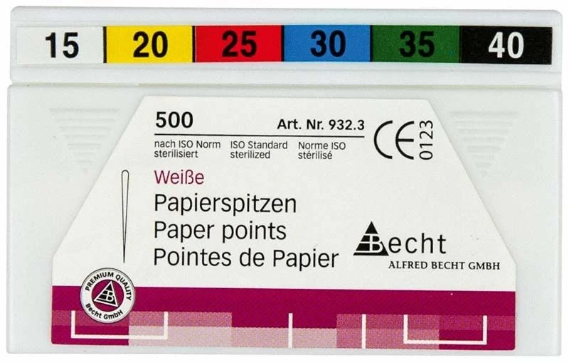 Weiße Papierspitzen sortiert - Gr. 15 - 40 , 500er