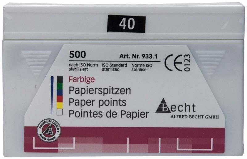Papierspitzen color Gr. 040 schwarz 500er