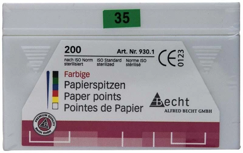 Papierspitzen color Gr. 035 grün 200er