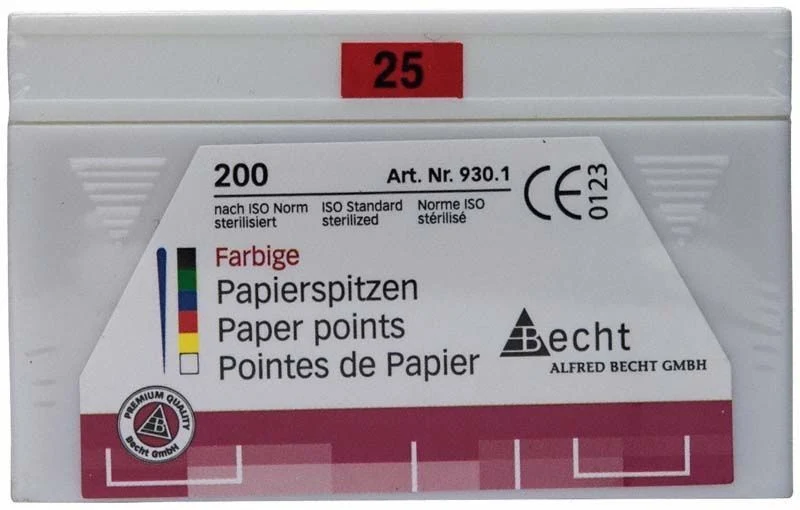 Papierspitzen color Gr. 025 rot 200er