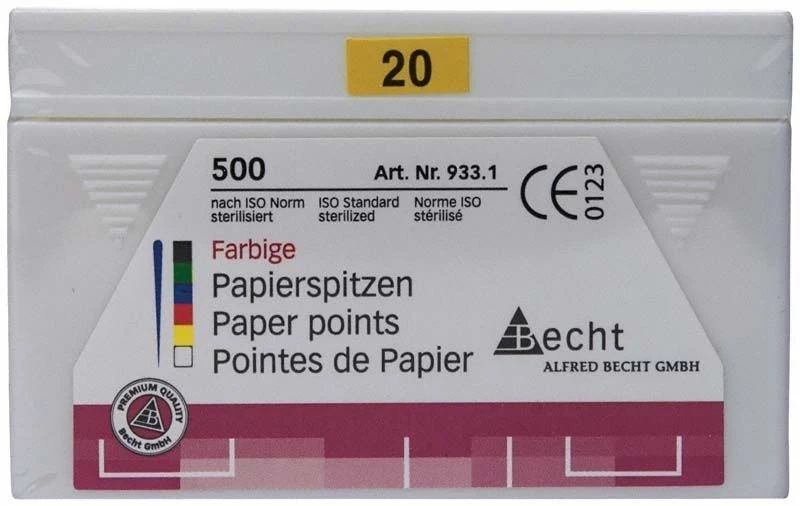 Papierspitzen color Gr. 020 gelb 500er