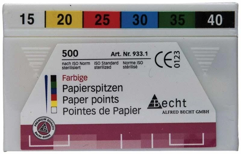 Papierspitzen color Gr. 015-040 weiß-schwarz 500er