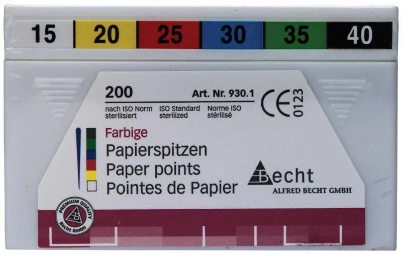 Papierspitzen color Gr. 015-040 weiß-schwarz 200er