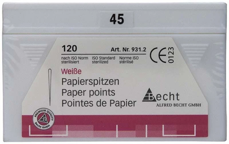 Weiße Papierspitzen Gr. 45 , 120er