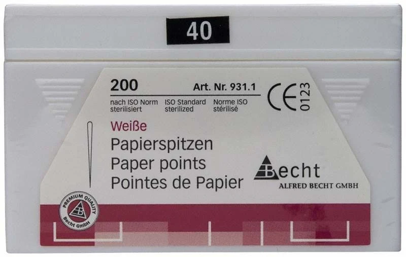 Weiße Papierspitzen Gr. 40 , 200er