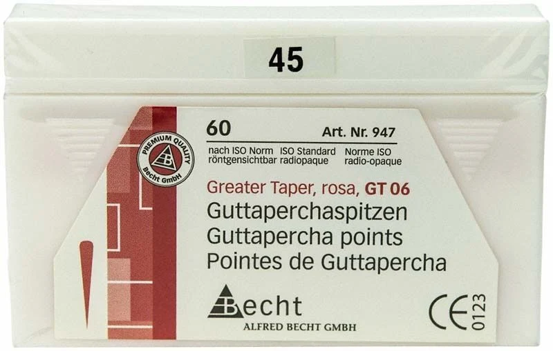 Rosa Guttaperchaspitzen GT 06 Gr. 45
