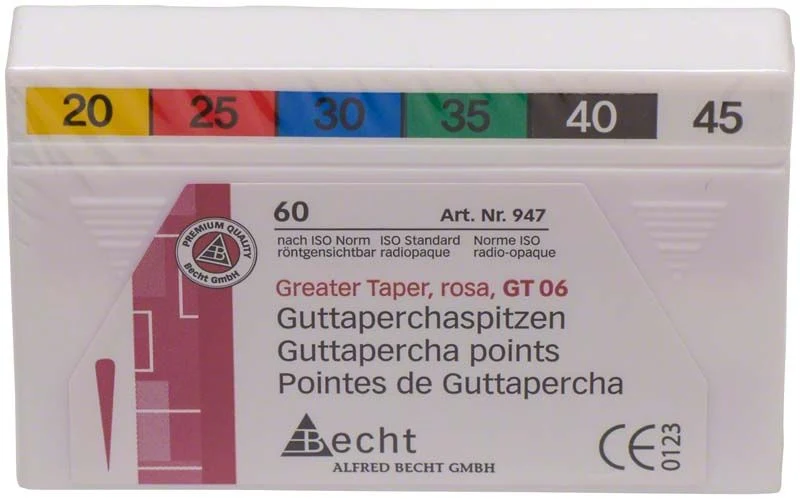 Rosa Guttaperchaspitzen GT 06 Gr. 020-045