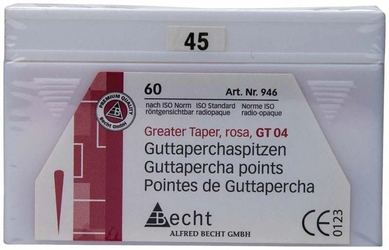 Rosa Guttaperchaspitzen GT 04 Gr. 45