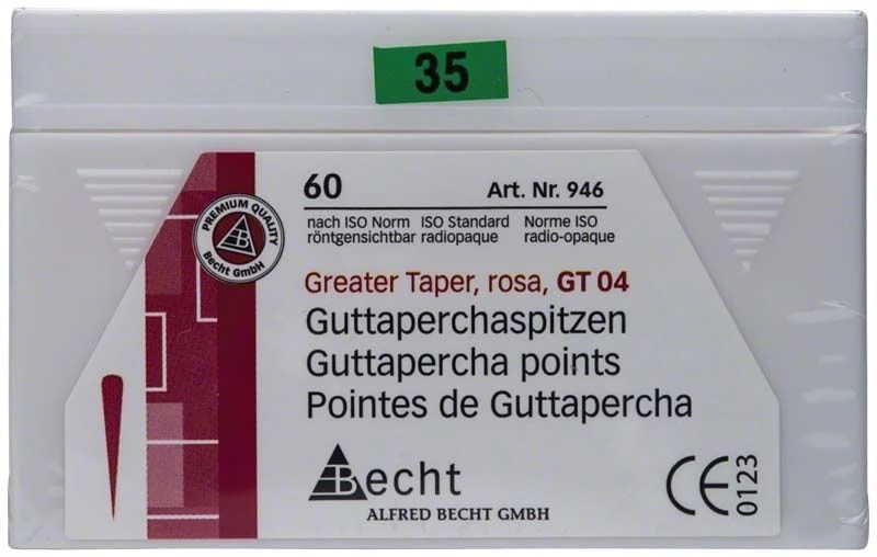 Rosa Guttaperchaspitzen GT 04 Gr. 35