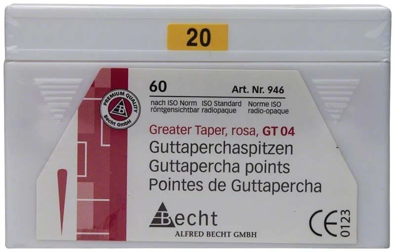 Rosa Guttaperchaspitzen GT 04 Gr. 20