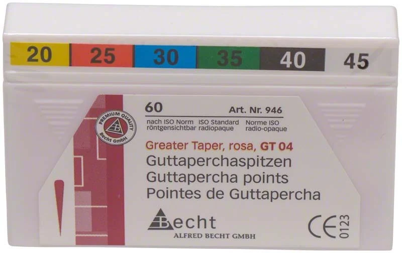 Rosa Guttaperchaspitzen GT 04 Gr. 020-045
